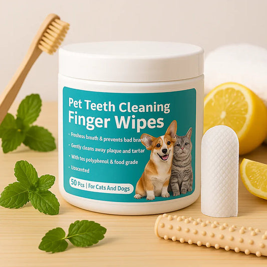 Disposable Dental Finger Wipes For Pets